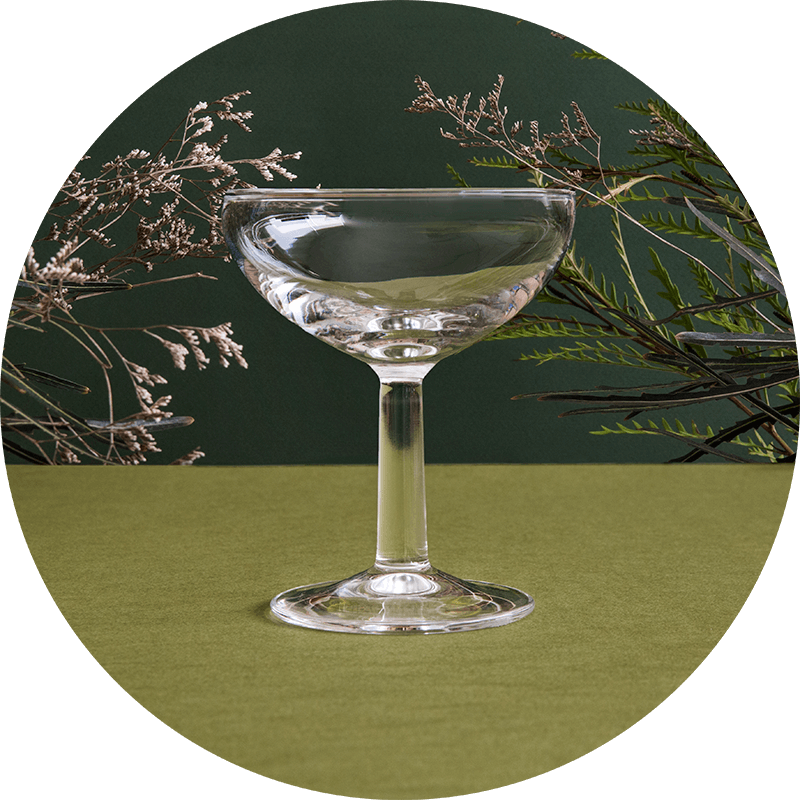 French Coupe glass